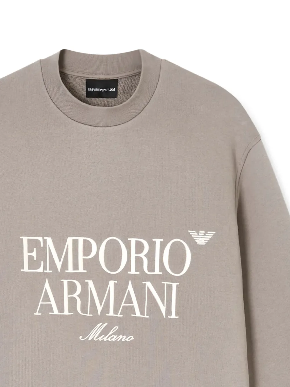 Emporio Armani Sweater met geborduurd logo Grijs