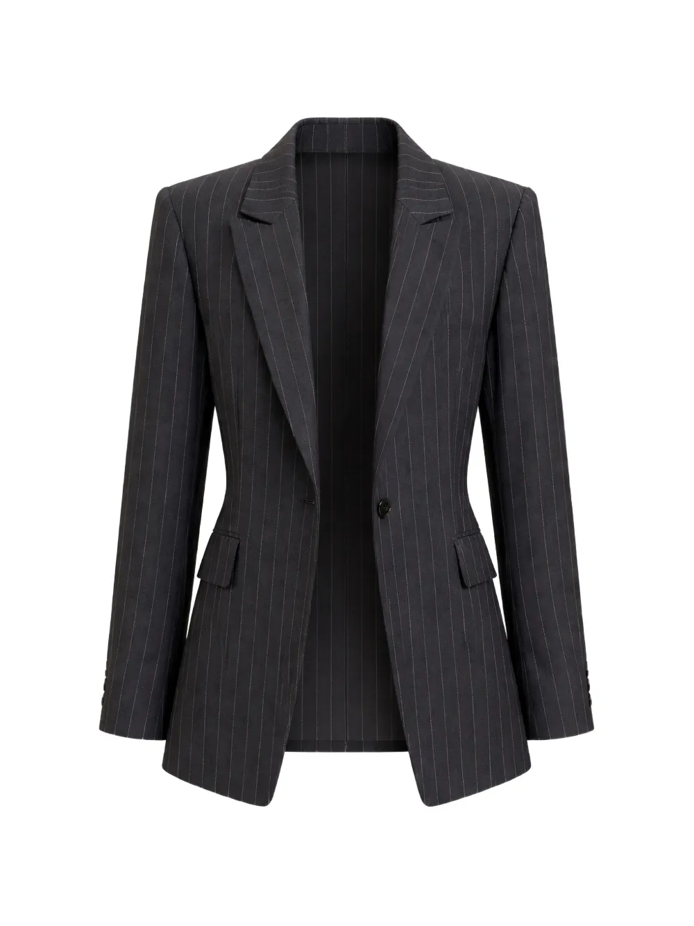 Cynthia Rowley pinstriped blazer - Grigio