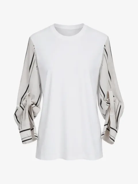 3.1 Phillip Lim playera con detalle de rayas