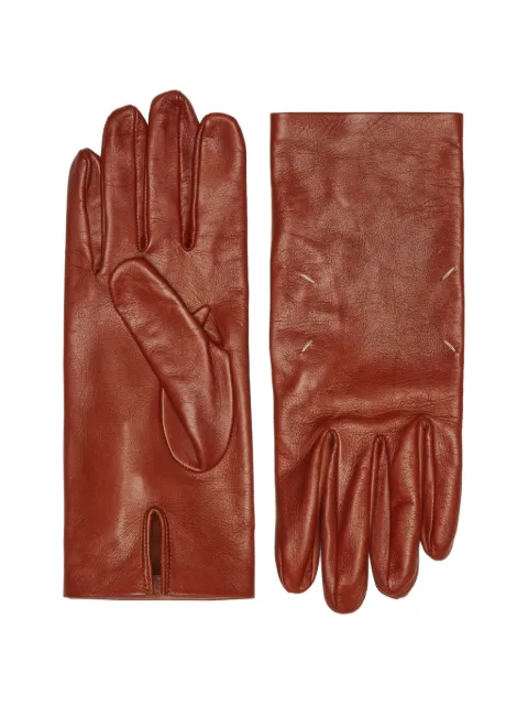 Maison Margiela 포 스티치 레더 장갑