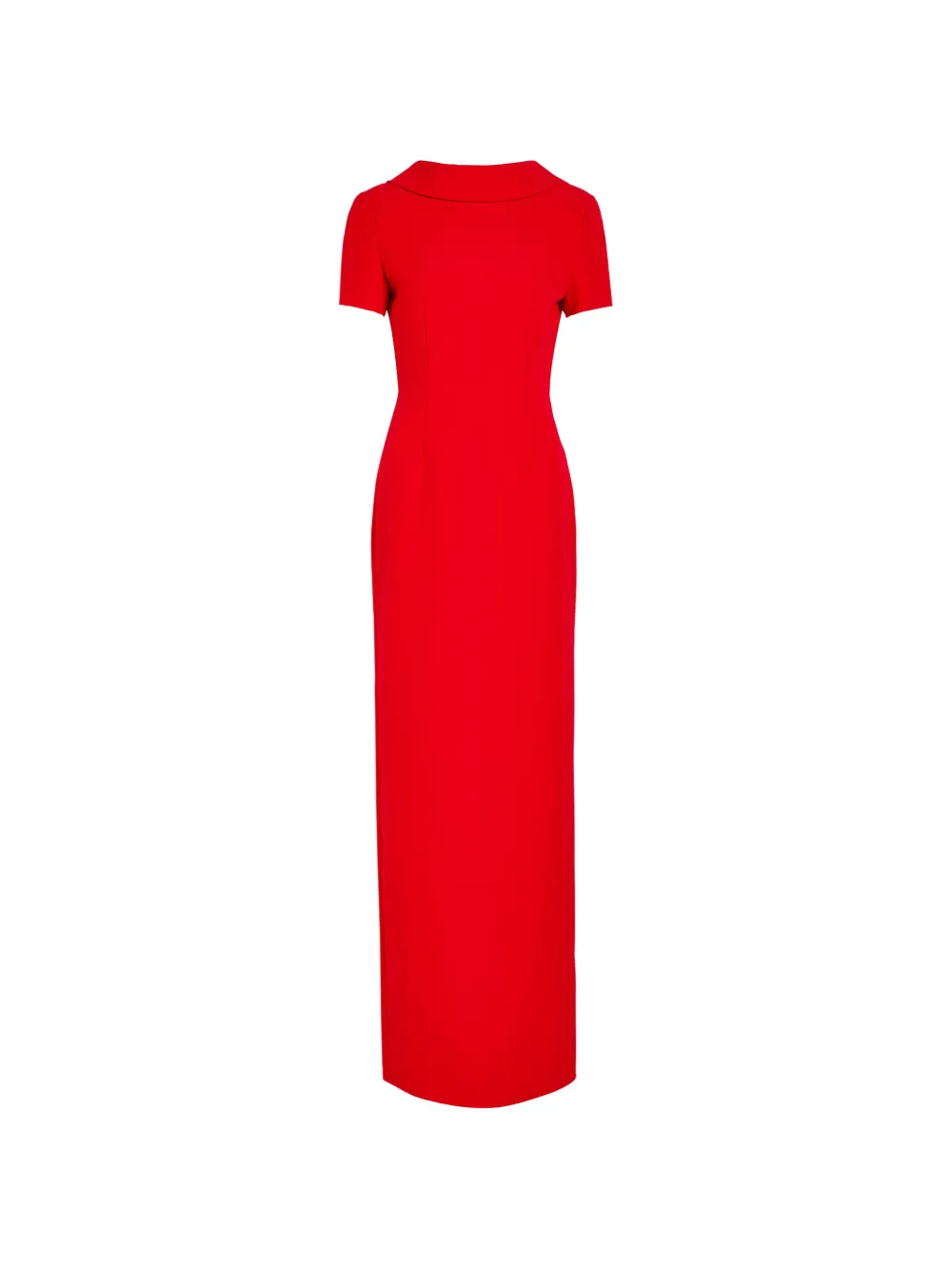 Roland Mouret short-sleeve crepe maxi dress - Rosso