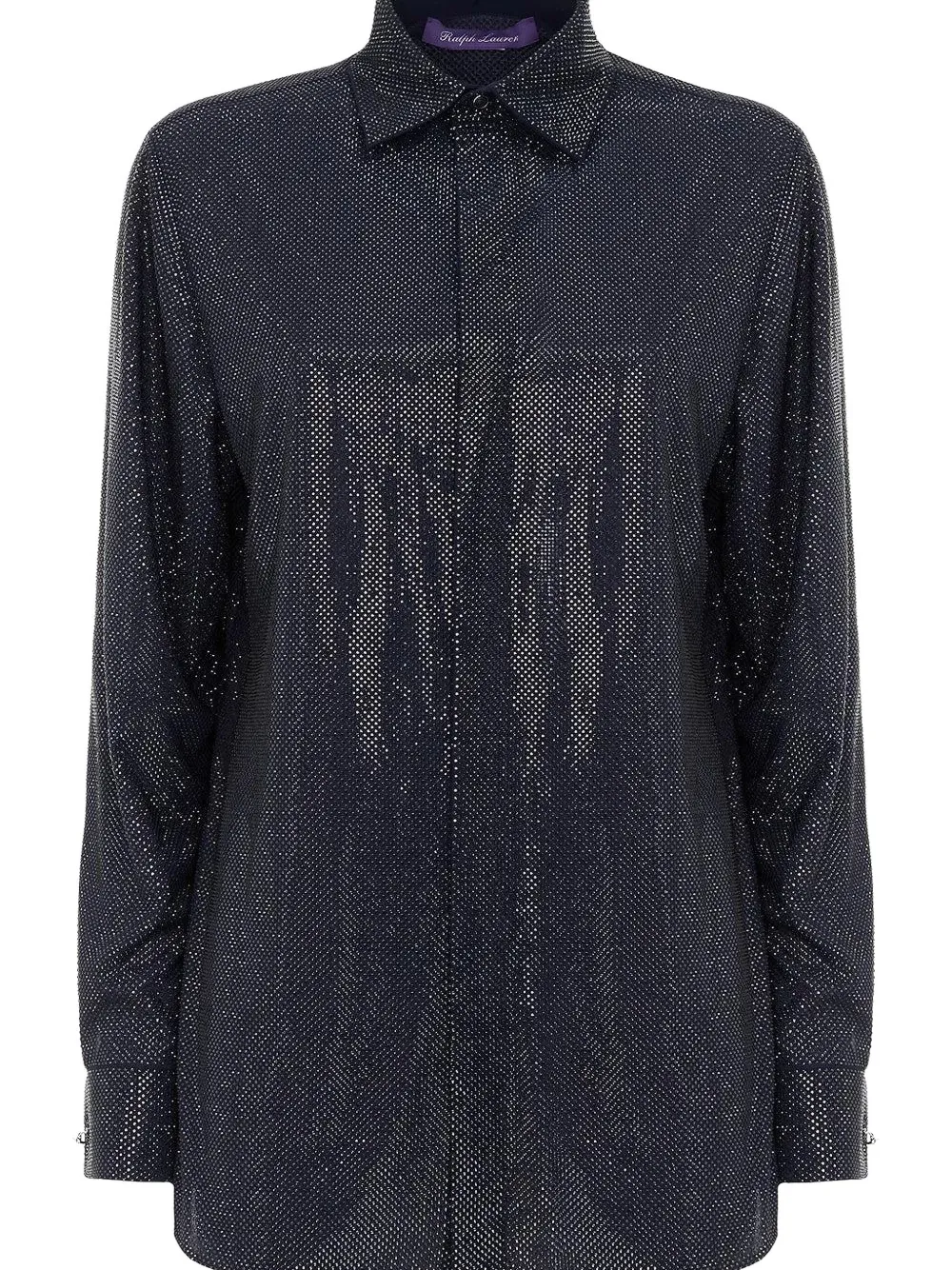  Ralph Lauren Collection Adrien Rhinestone-embellished Shirt - Blue 