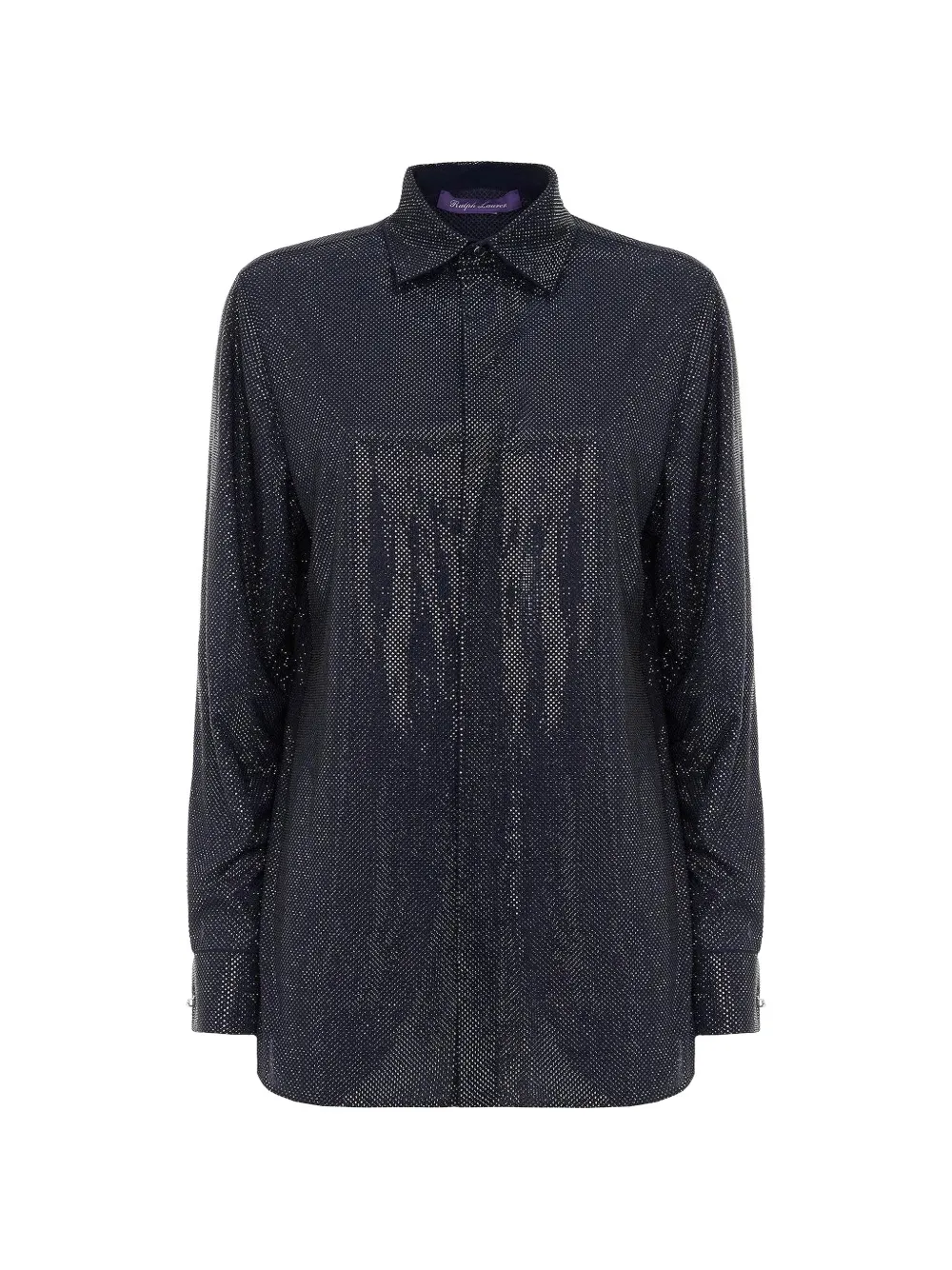 Ralph Lauren Collection Adrien rhinestone-embellished shirt - Blu