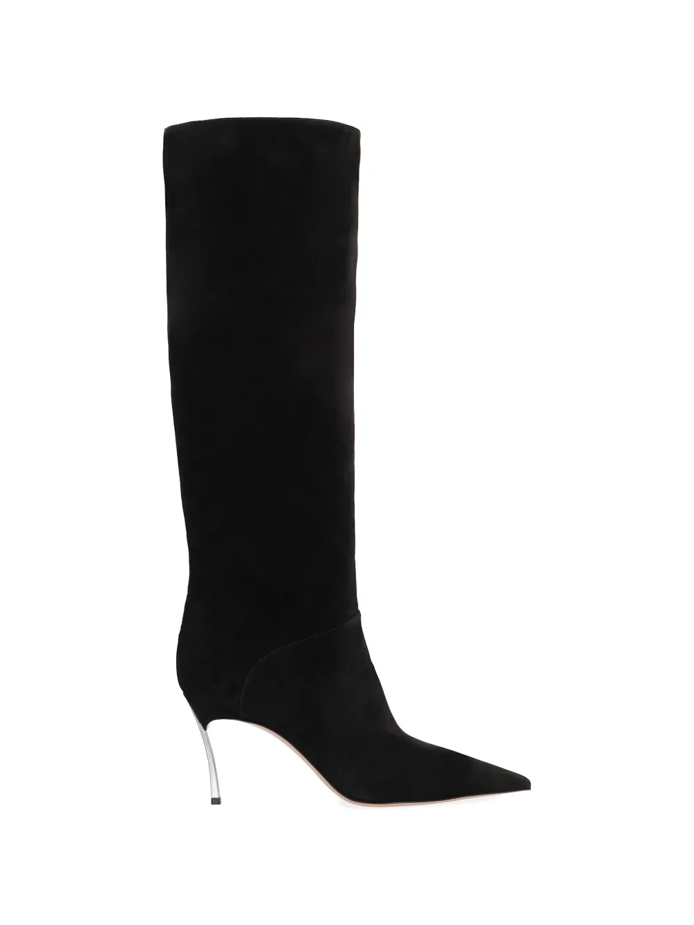 Casadei suede pointed-toe boots - Nero