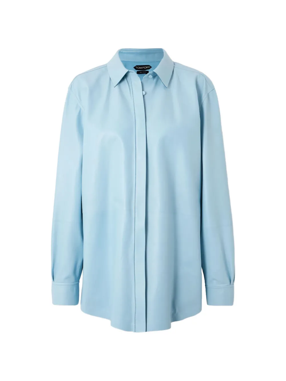TOM FORD leather shirt - Blu
