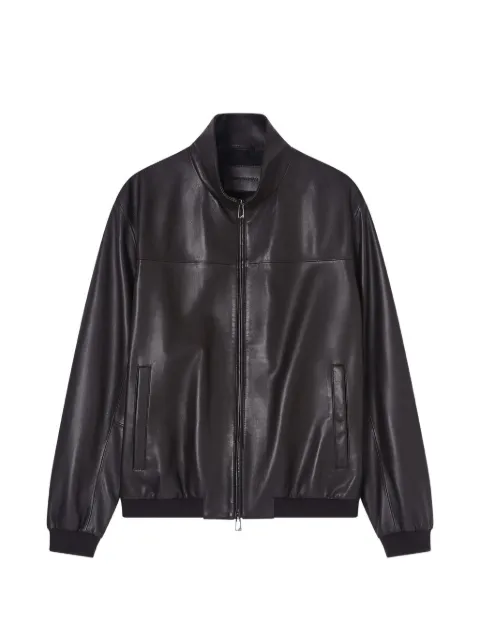 Emporio Armani zip-up leather jacket