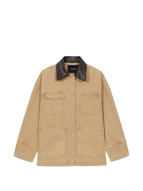 Maje patch-pocket denim jacket