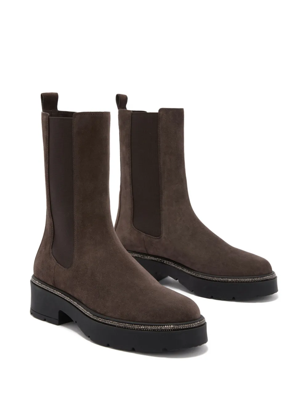 René Caovilla leather chelsea boots Bruin