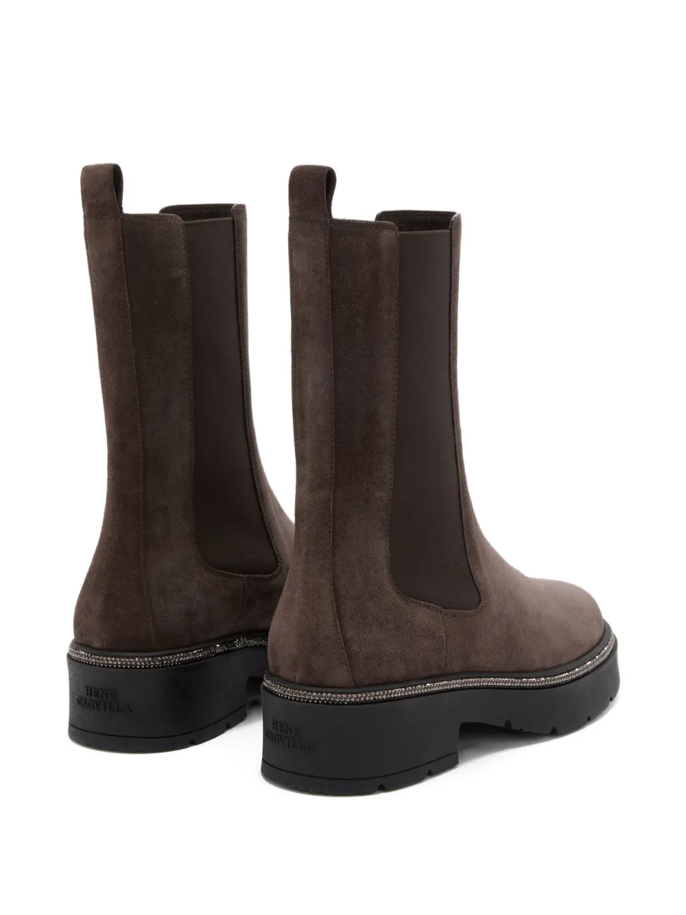 René Caovilla leather chelsea boots Bruin