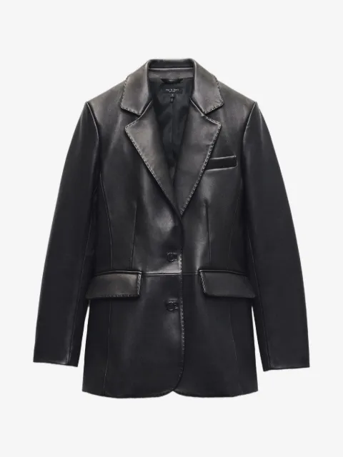 rag & bone blazer Ash en cuir