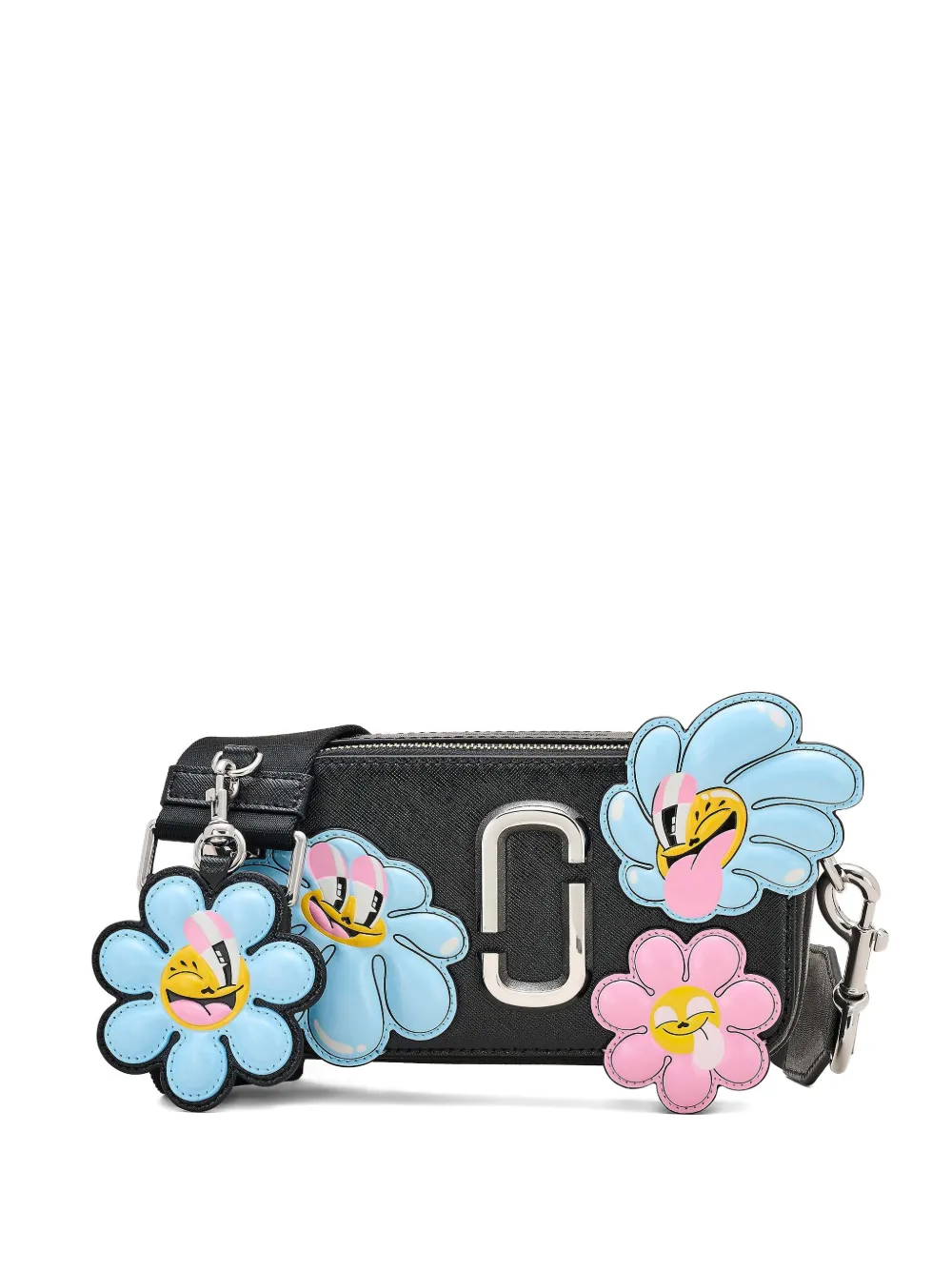 Marc Jacobs X Hattie Stewart Flower-embellishment Crossbody Bag In Black