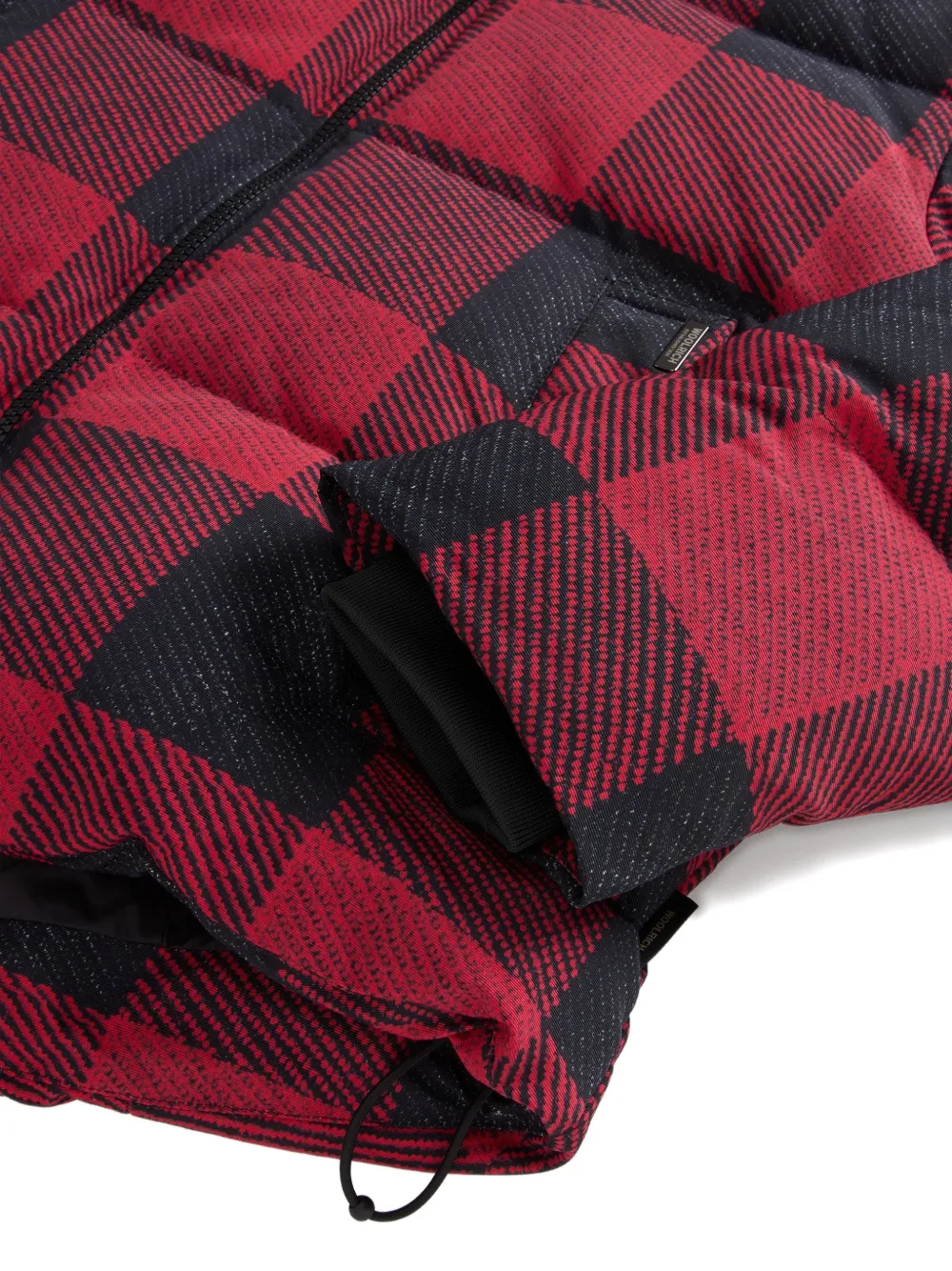  Woolrich Check-pattern Padded Jacket - Red 