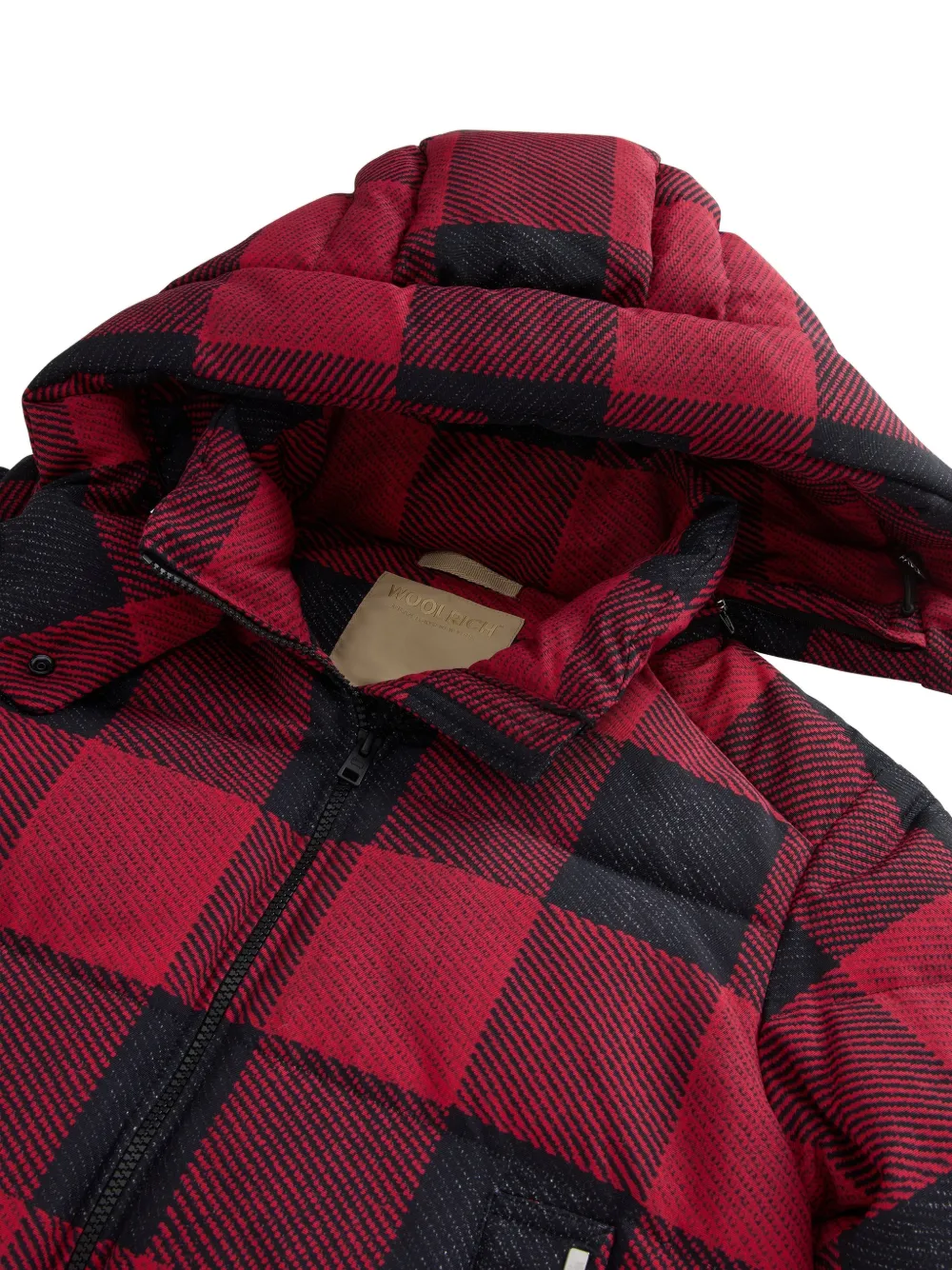 Woolrich Geruit jack Rood