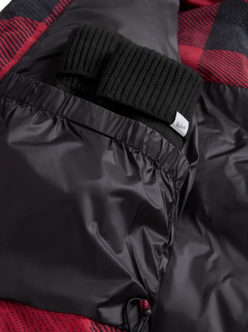 Woolrich Geruit jack Rood