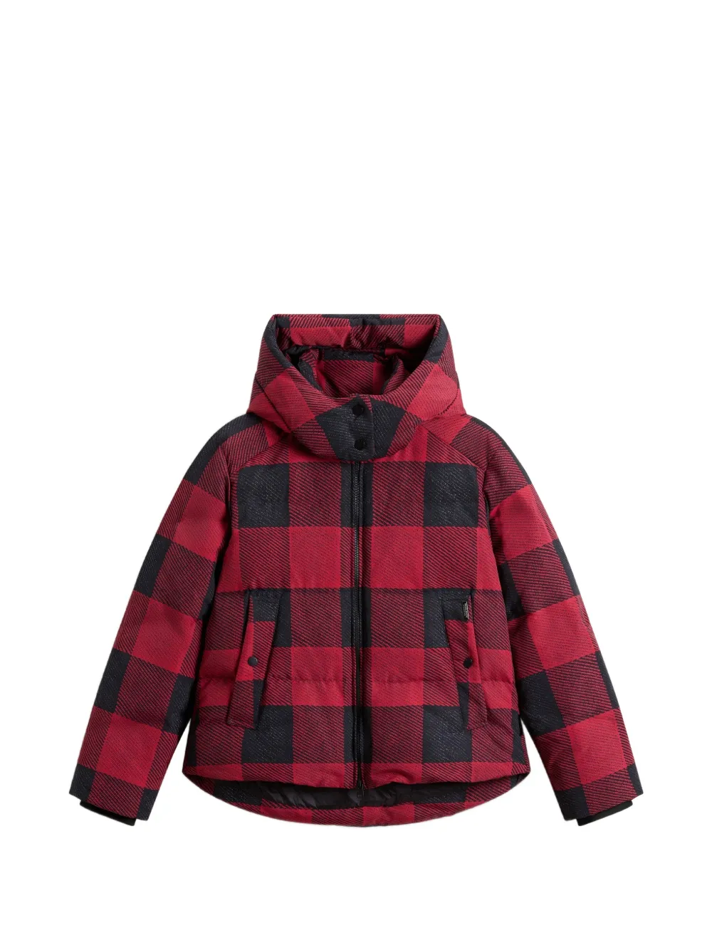 Woolrich check-pattern padded jacket - Rosso