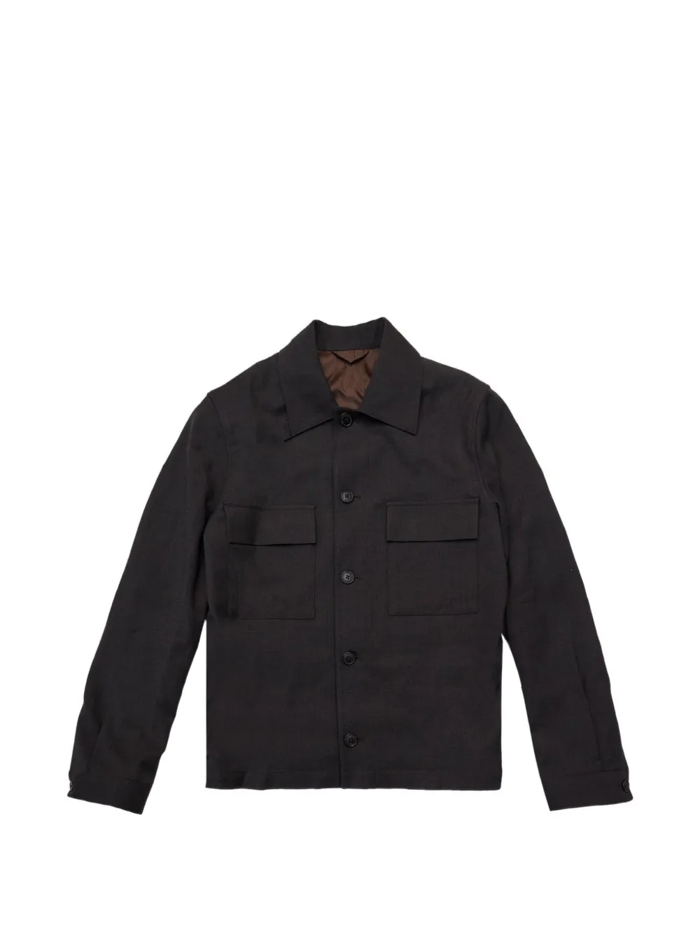 SELECTED button flap-pocket overshirt - Grigio
