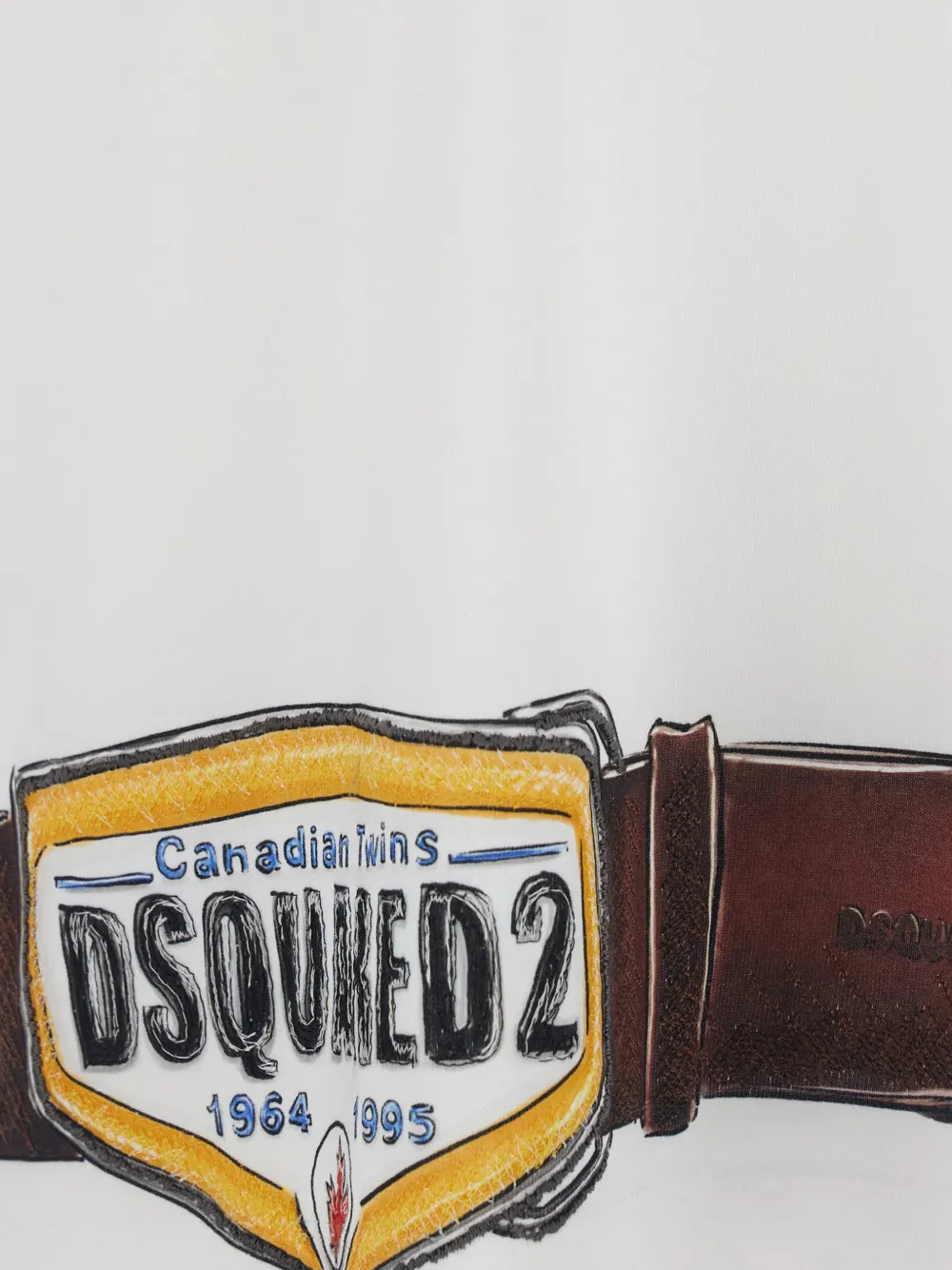 DSQUARED2 T-shirt met grafische print en korte mouwen Wit