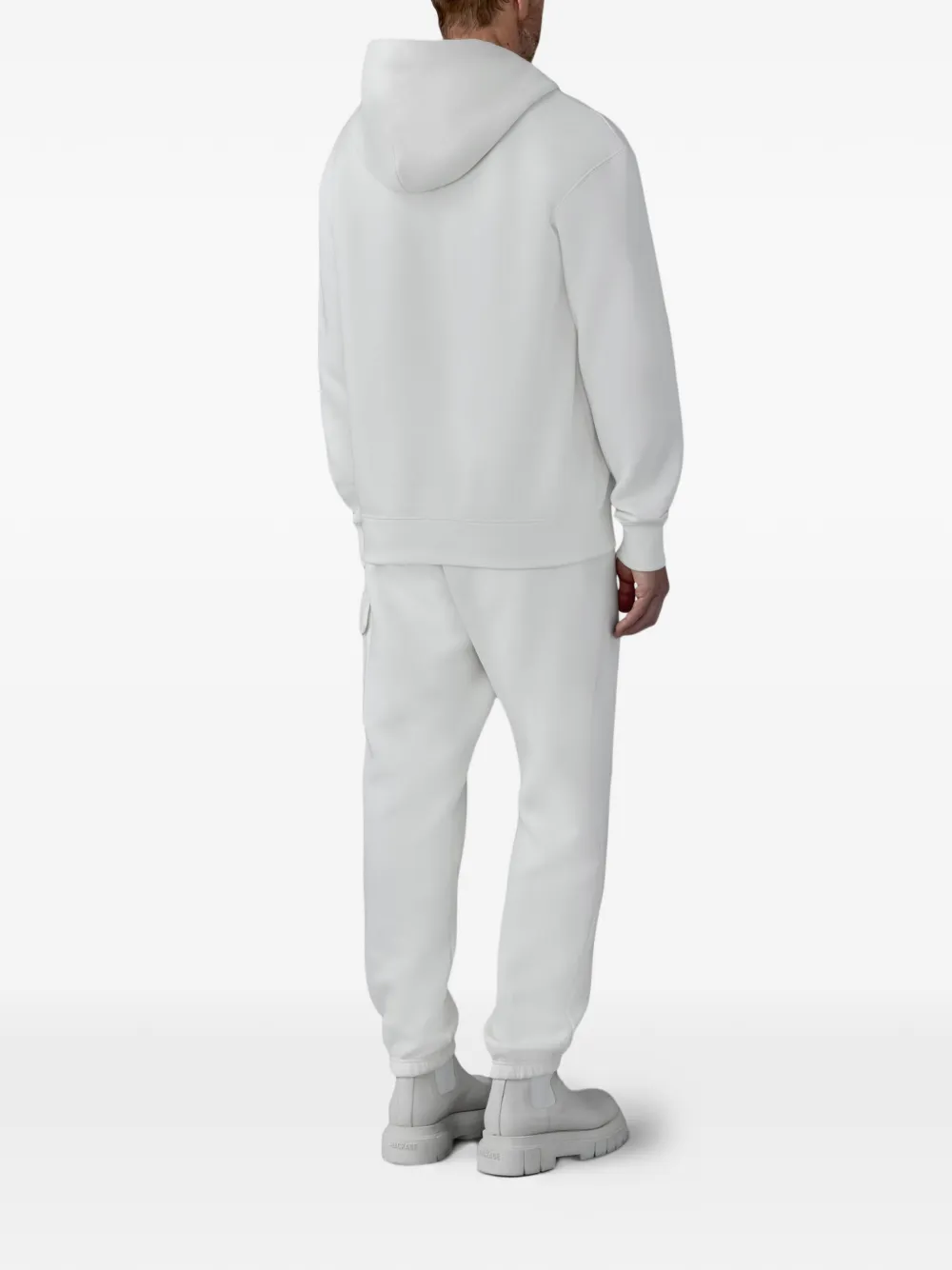 Mackage Krystian Logo-detail Hoodie in Neutrals, view 4