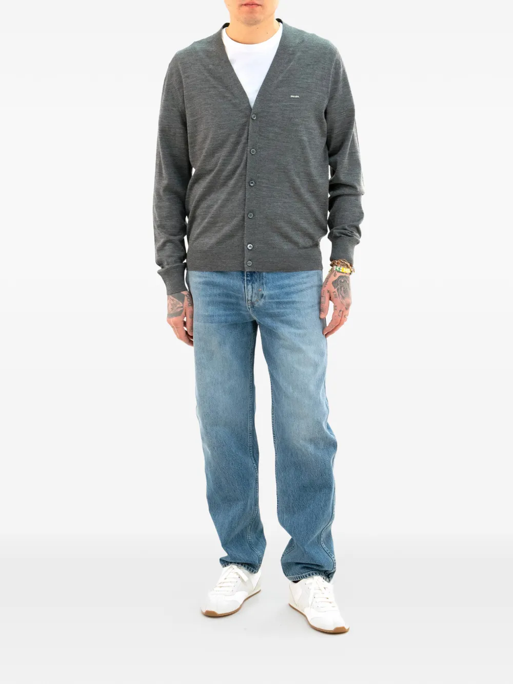 Prada v-ringad kofta | Koftor