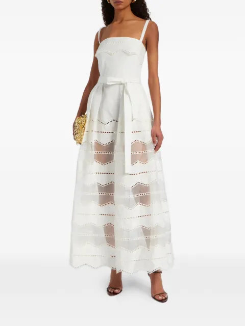 Elie Saab Abito lungo con cut-out e cintura