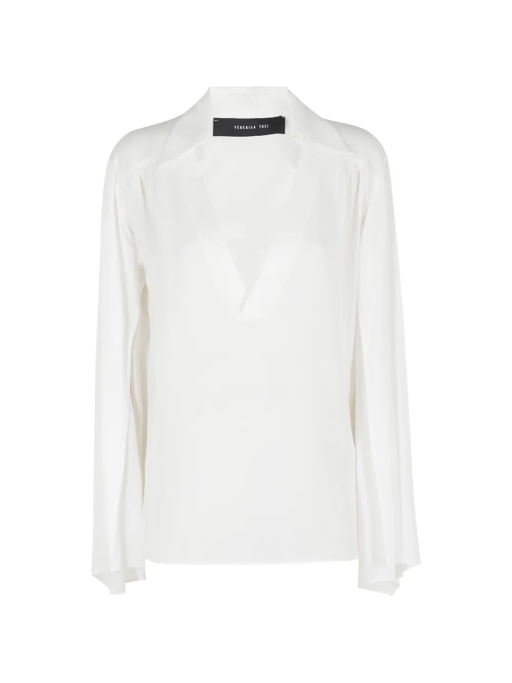 Federica Tosi V-neck blouse - Bianco