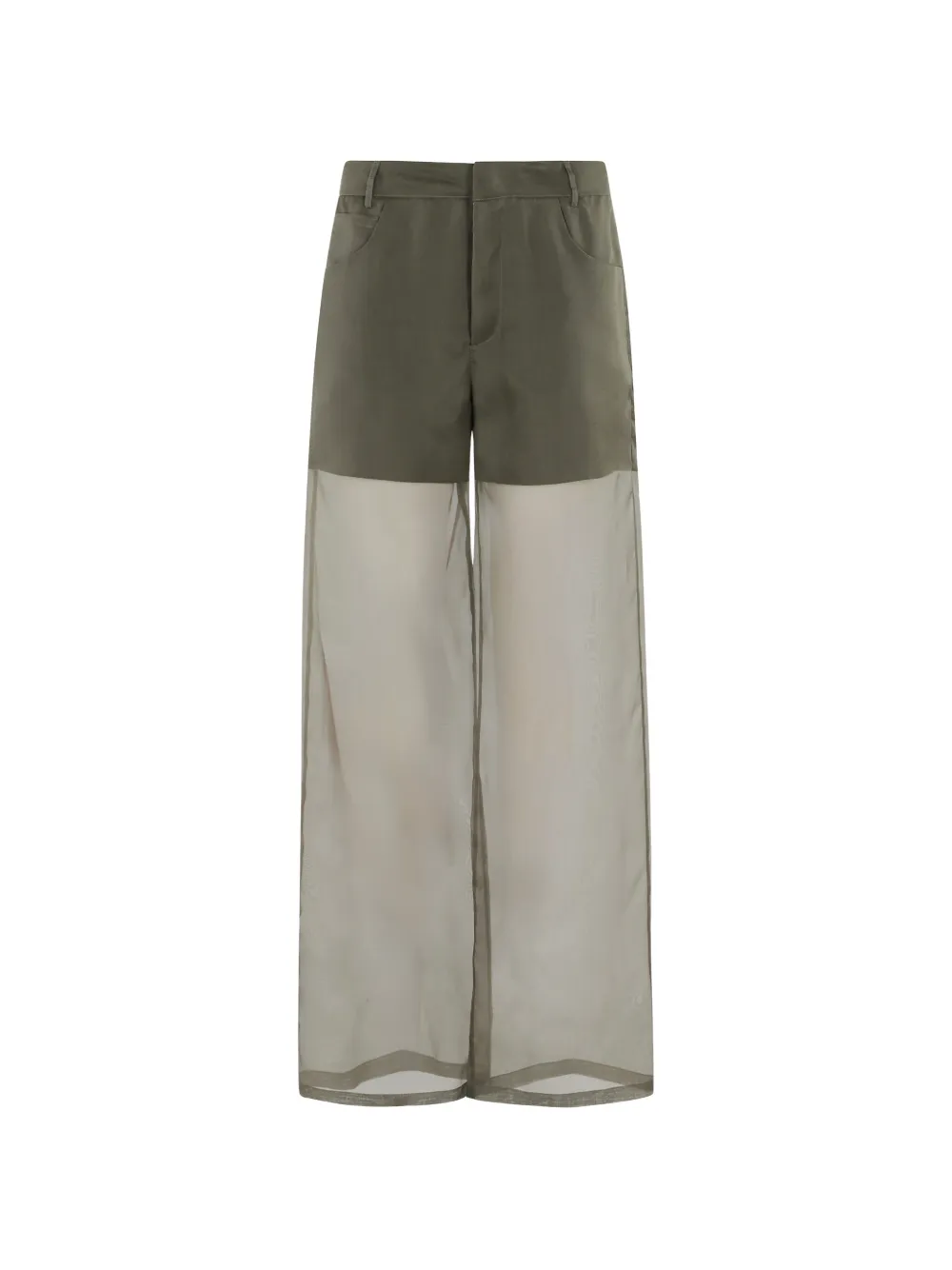 Federica Tosi sheer trousers - Verde