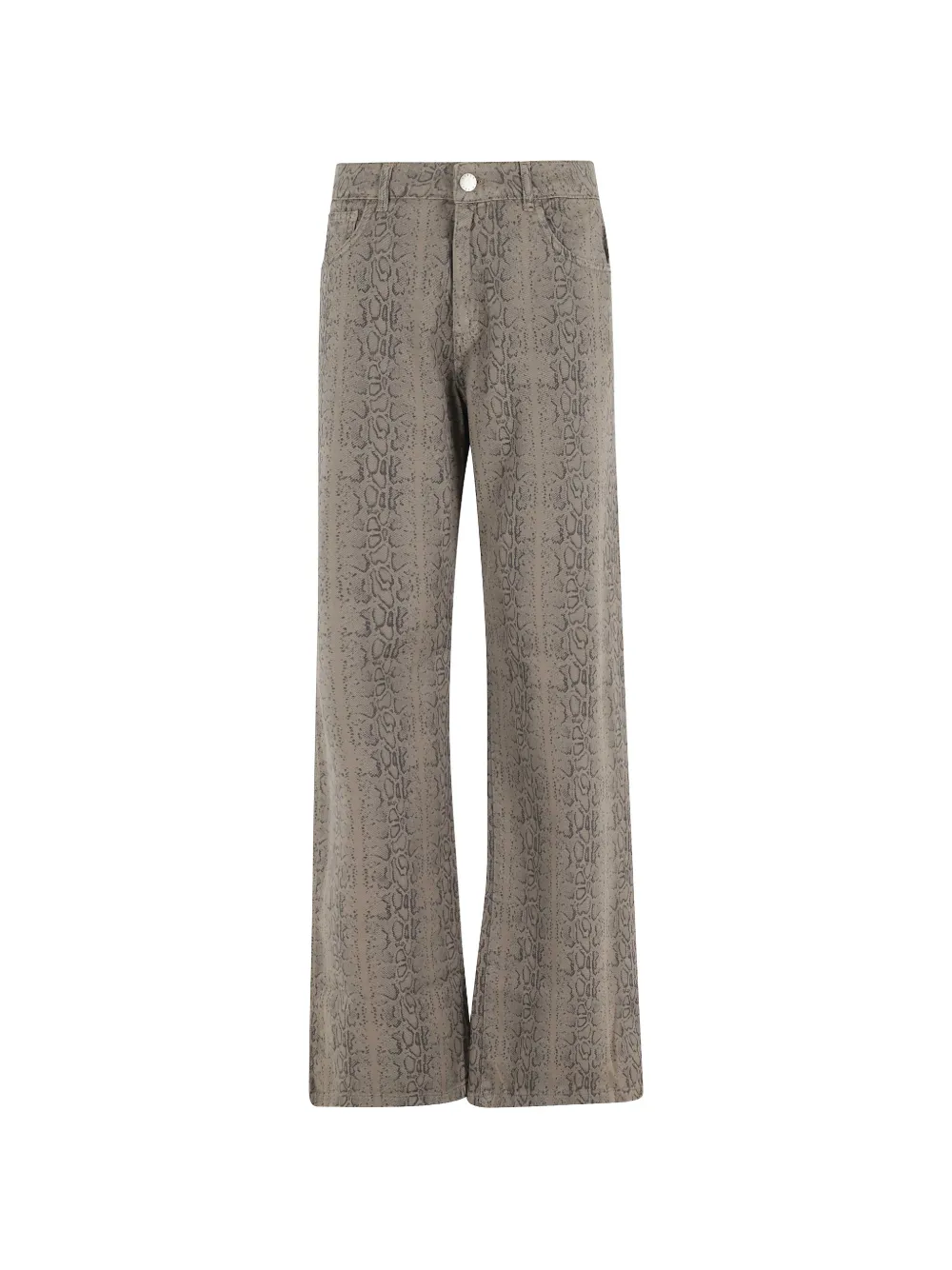 Federica Tosi snakeskin jeans - Toni neutri