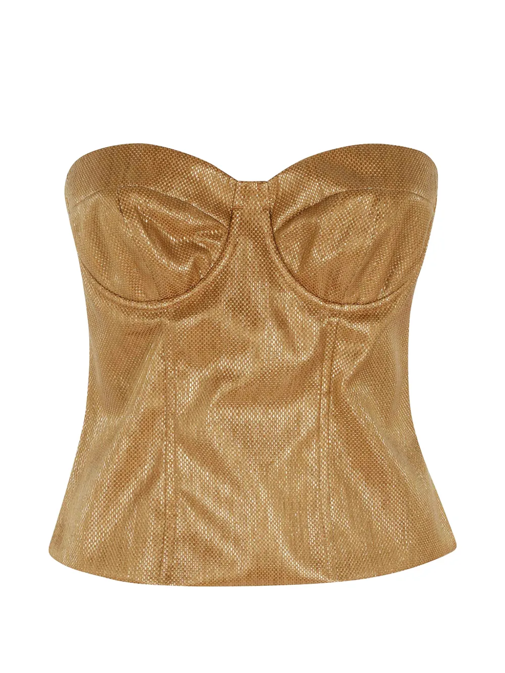 Federica Tosi strapless bustier top - Oro