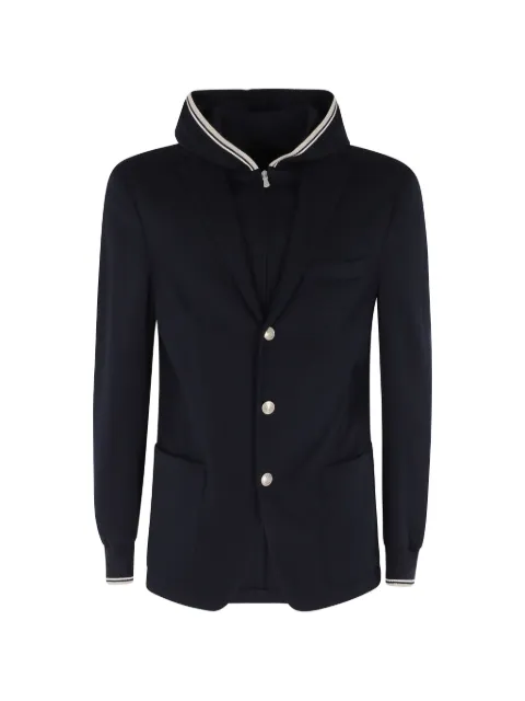 Eleventy layered hooded jacket