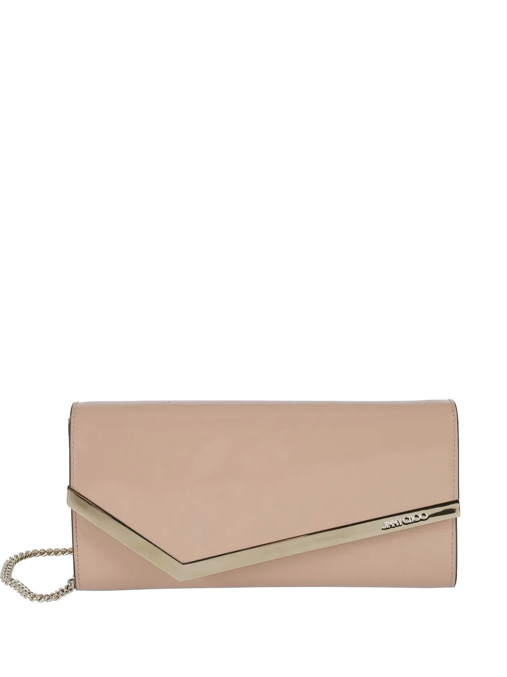 Jimmy Choo Emmie chain-strap clutch bag - Toni neutri