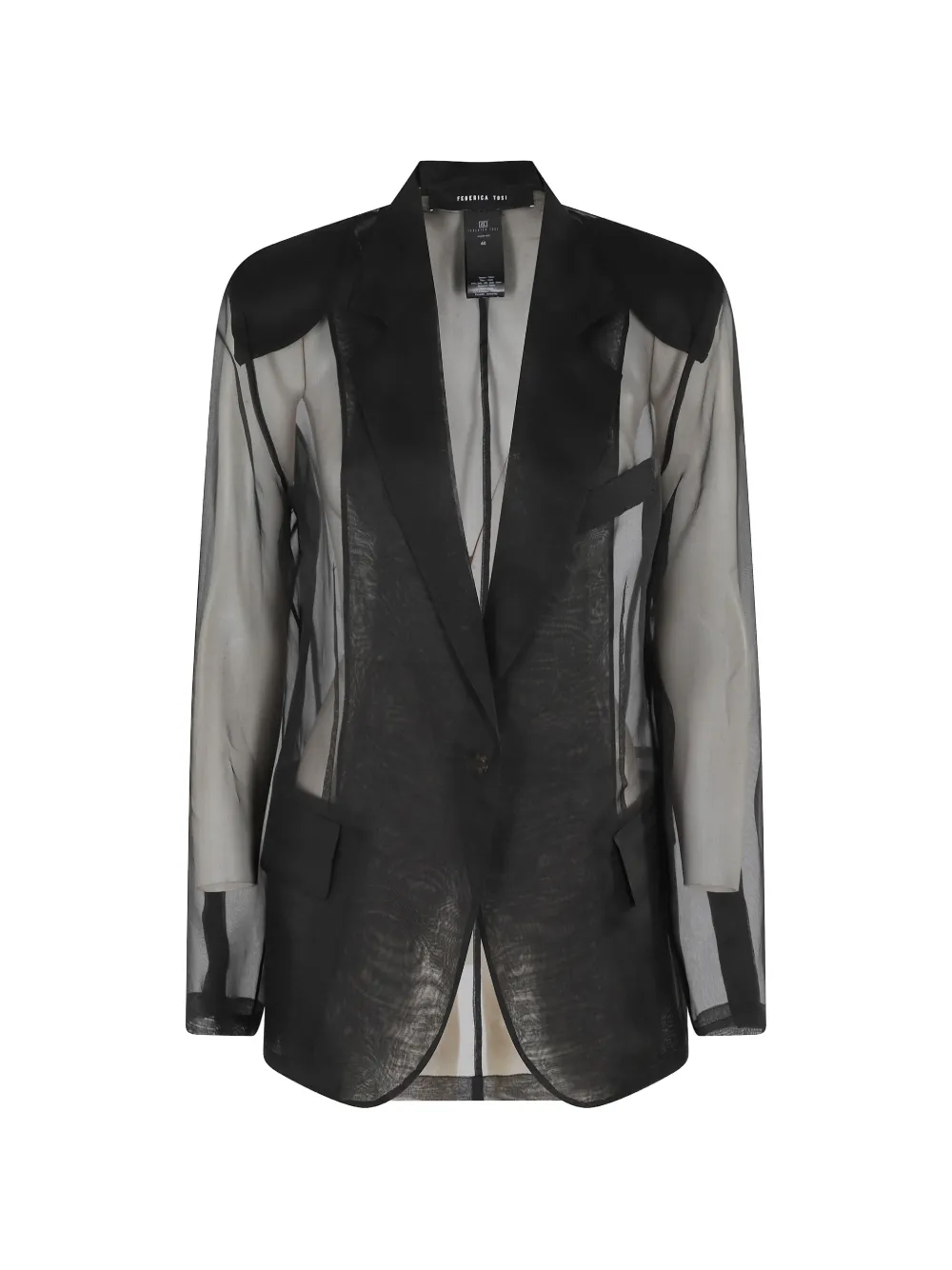 Federica Tosi single-breasted blazer - Nero