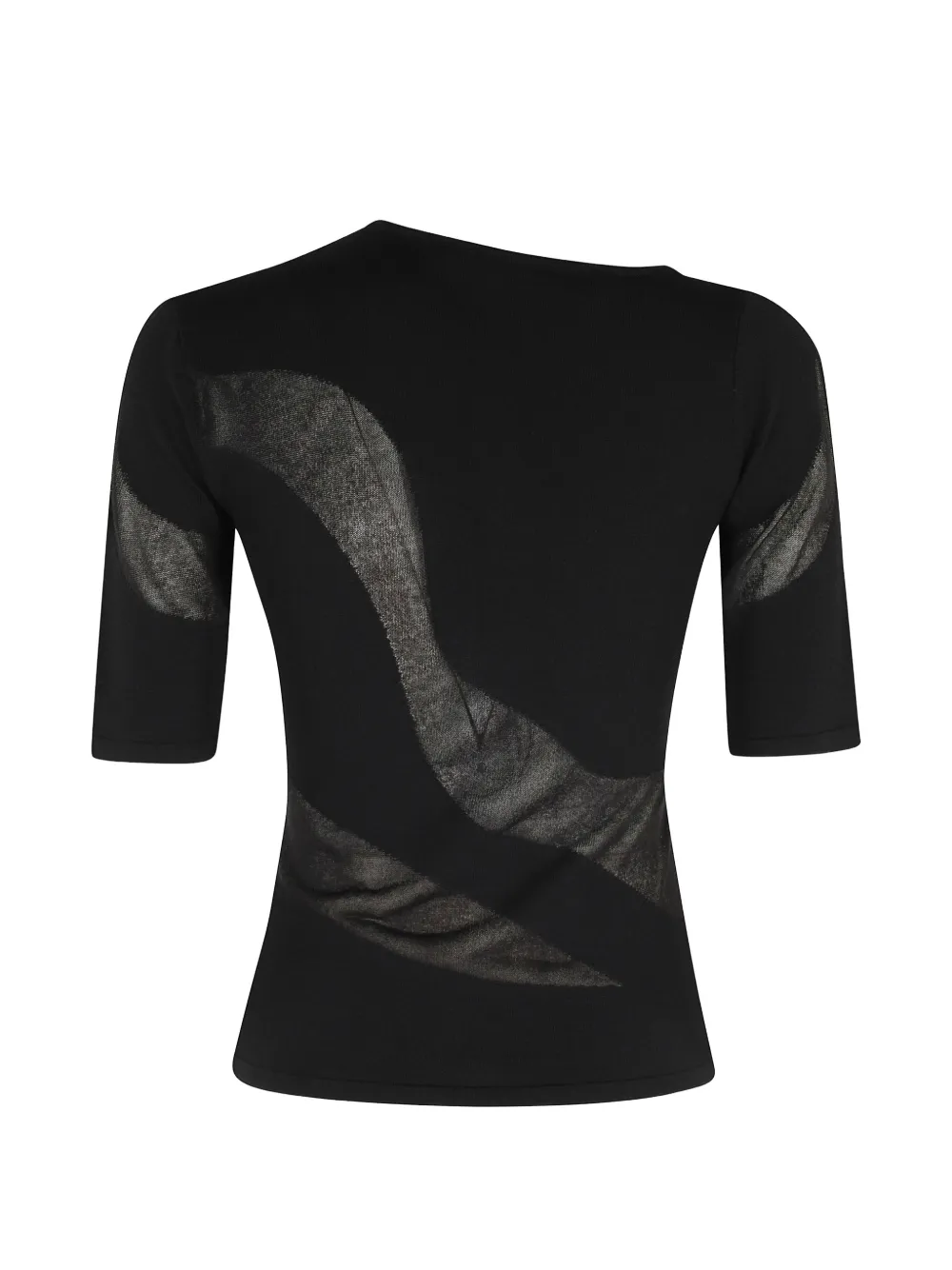  Federica Tosi Asymmetric Knit Top - Black 