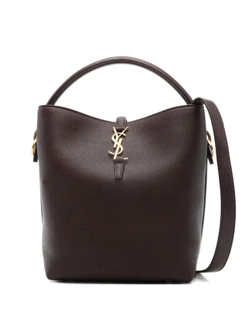 Saint Laurent supple Le 37 logo-hardware bucket bag