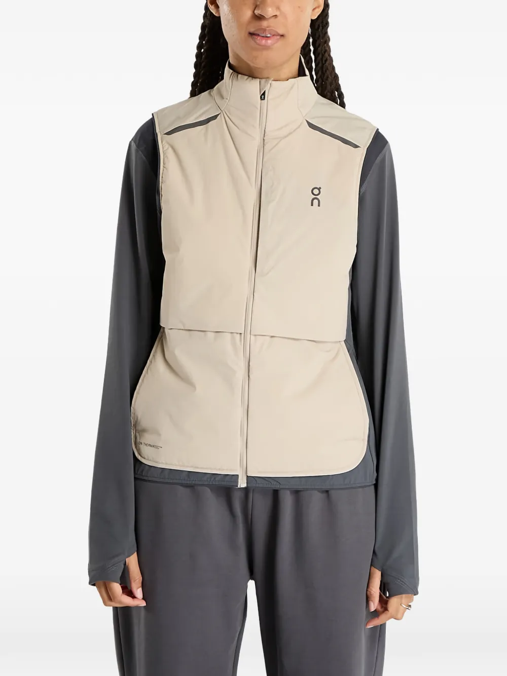 On Running Weather vest - Nude