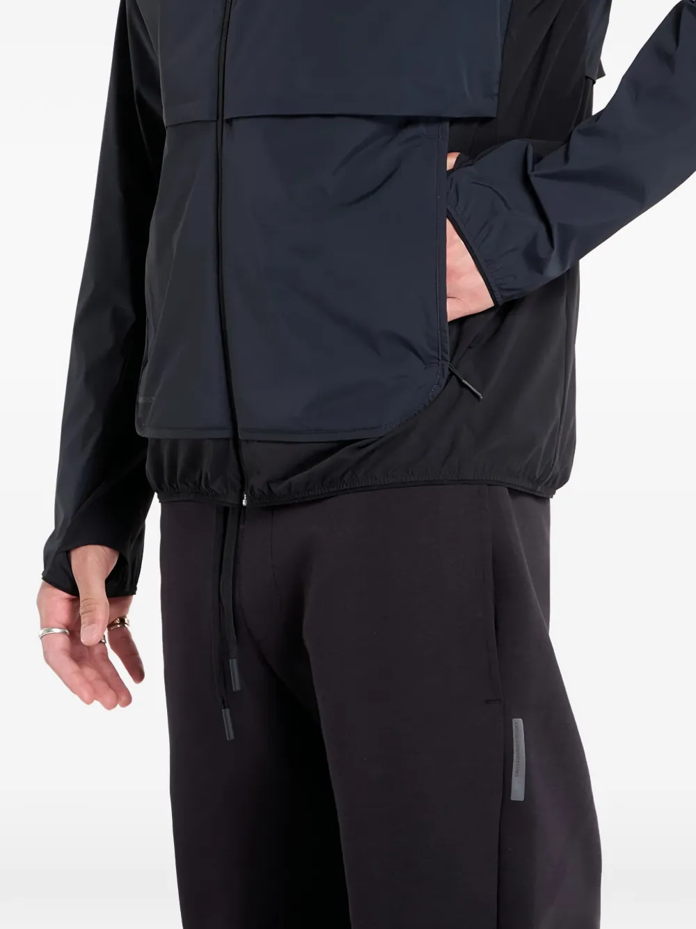 On Weather windjack Zwart