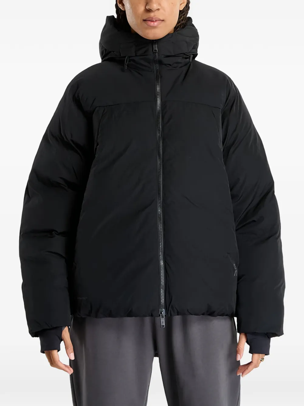 On Running hooded puffer jacket - Nero