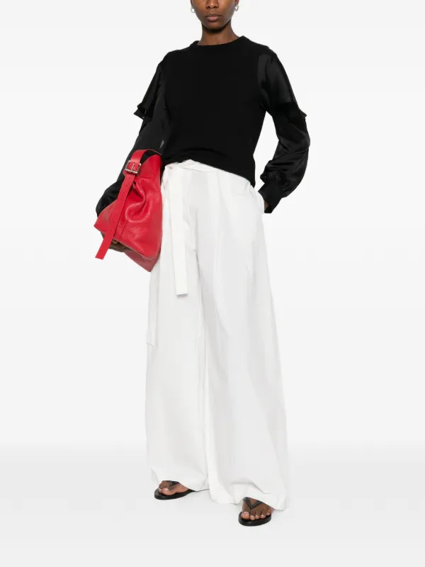 sacai ロングTシャツ Sacai ロングTシャツ | ブラック | FARFETCH JP