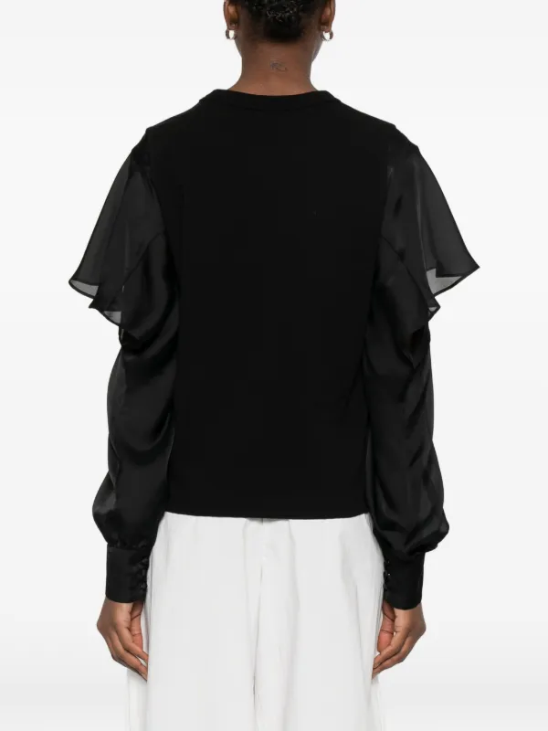 Sacai ロングTシャツ | ブラック | FARFETCH JP