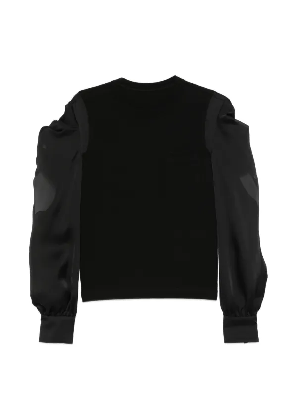 sacai ロングTシャツ Sacai ロングTシャツ | ブラック | FARFETCH JP