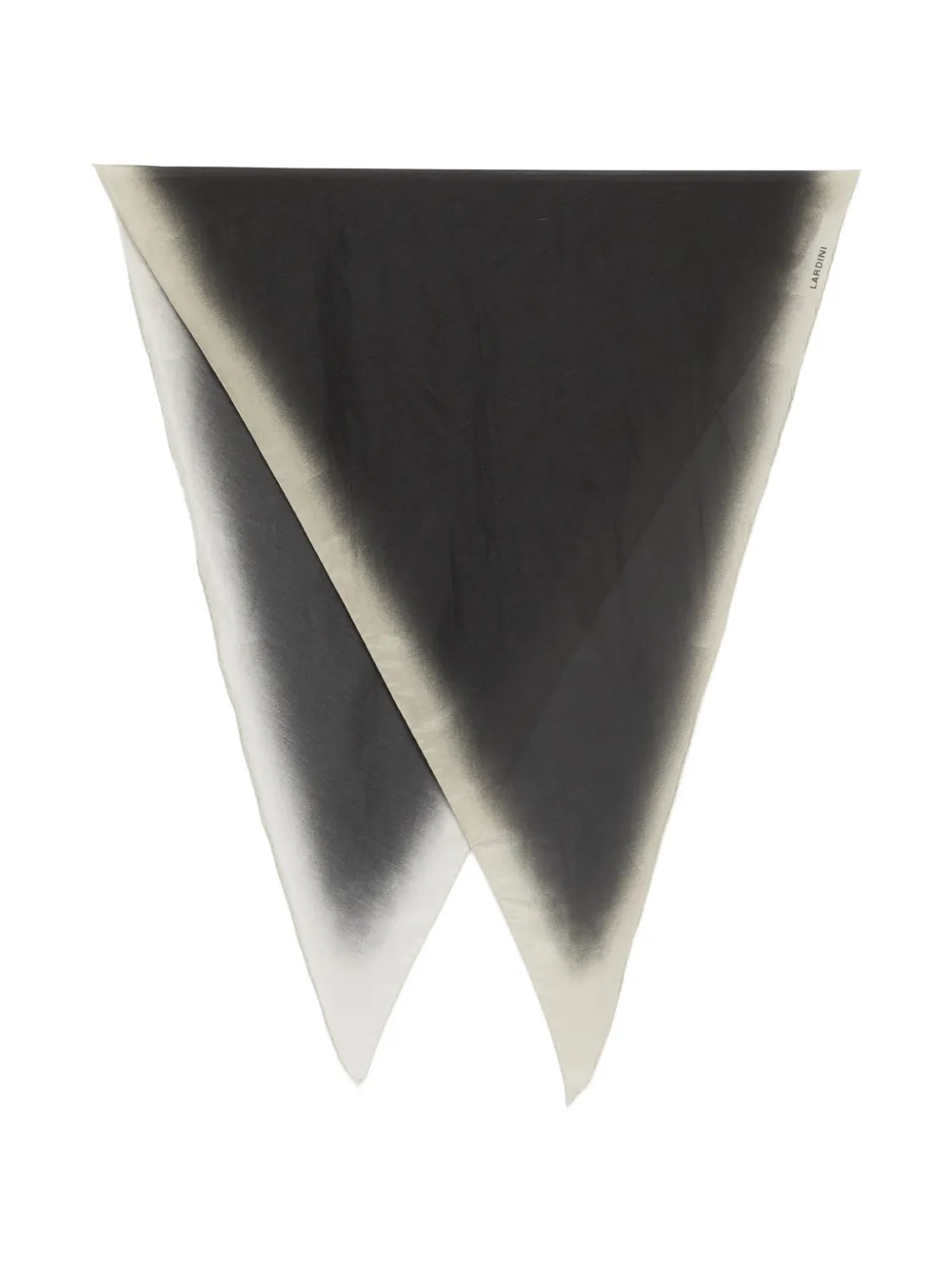 Lardini tie-dye scarf - Nero