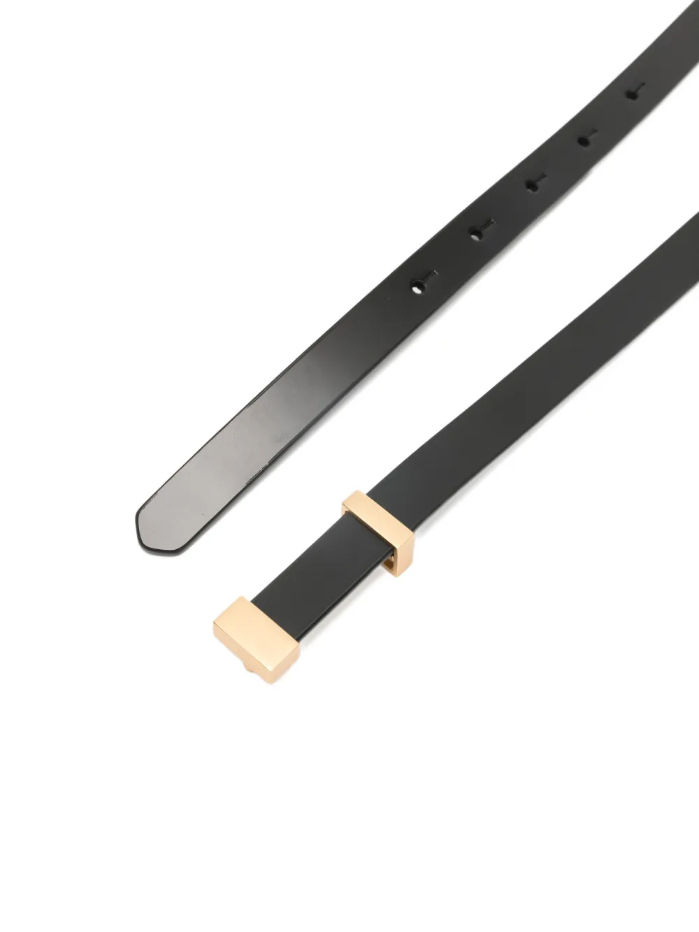  Lardini Leather Belt - Black 