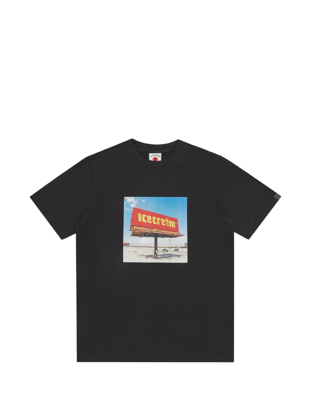 ICECREAM billboard graphic T-shirt - Nero