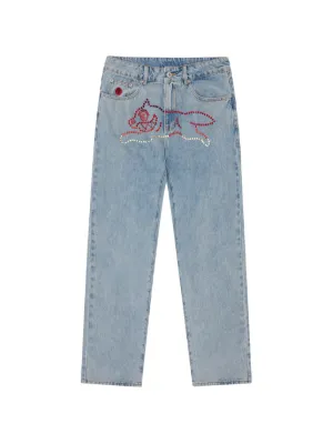 ICECREAM Running Dog ジーンズ | ブルー | FARFETCH JP