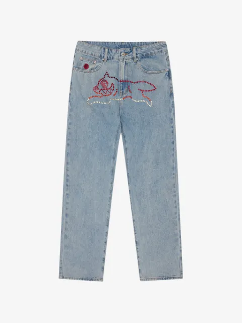 ICECREAM light wash beaded jeans