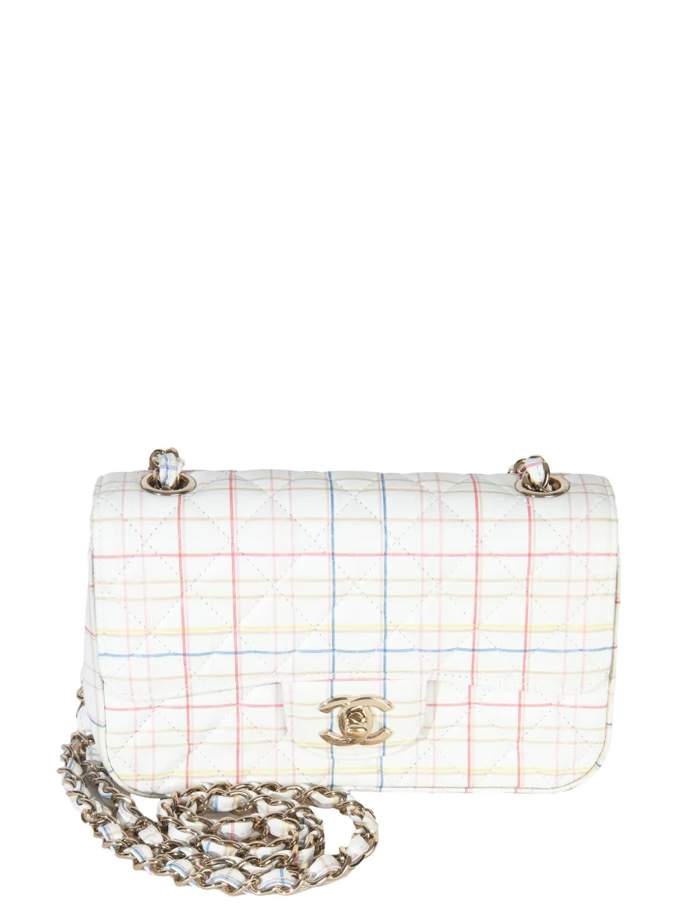 CHANEL Pre-Owned 2019 calfskin mini bag - Bianco