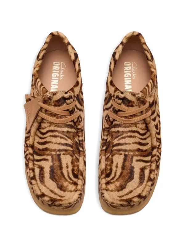 Clarks Originals Wallabee tiger-print Desert Boots | Brown | FARFETCH
