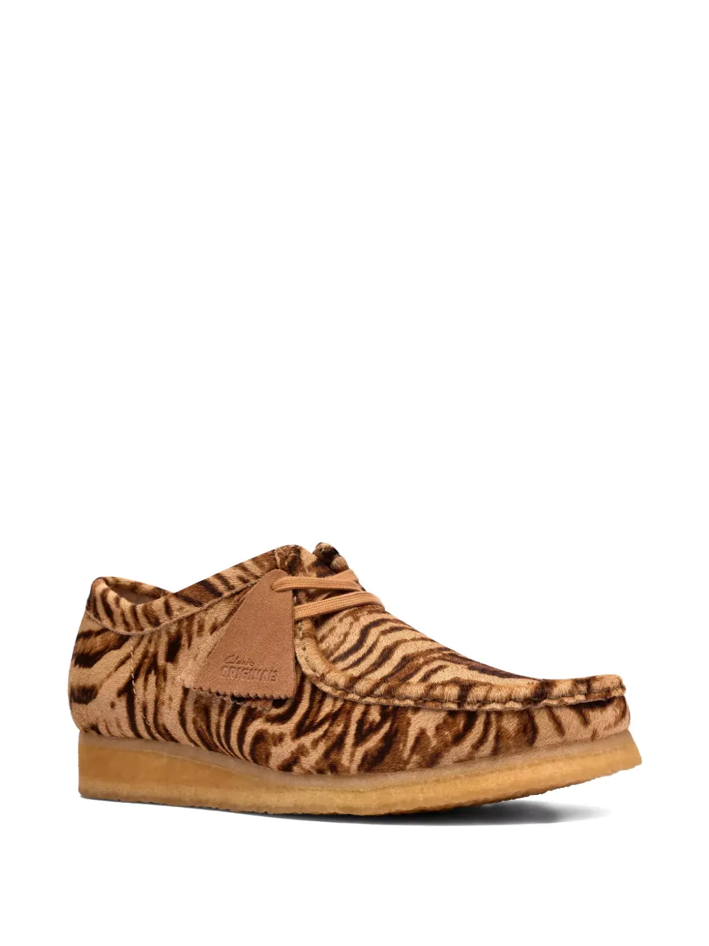 Clarks Originals Wallabee tiger-print desert boots Bruin