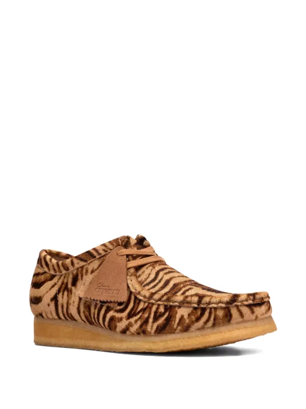 Clarks Originals Wallabee tiger-print Desert Boots | Brown | FARFETCH