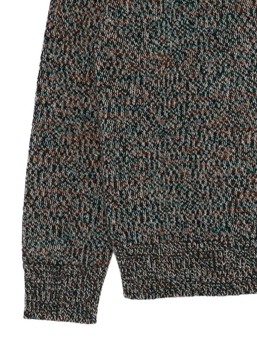 Barena Trui met ronde hals Groen