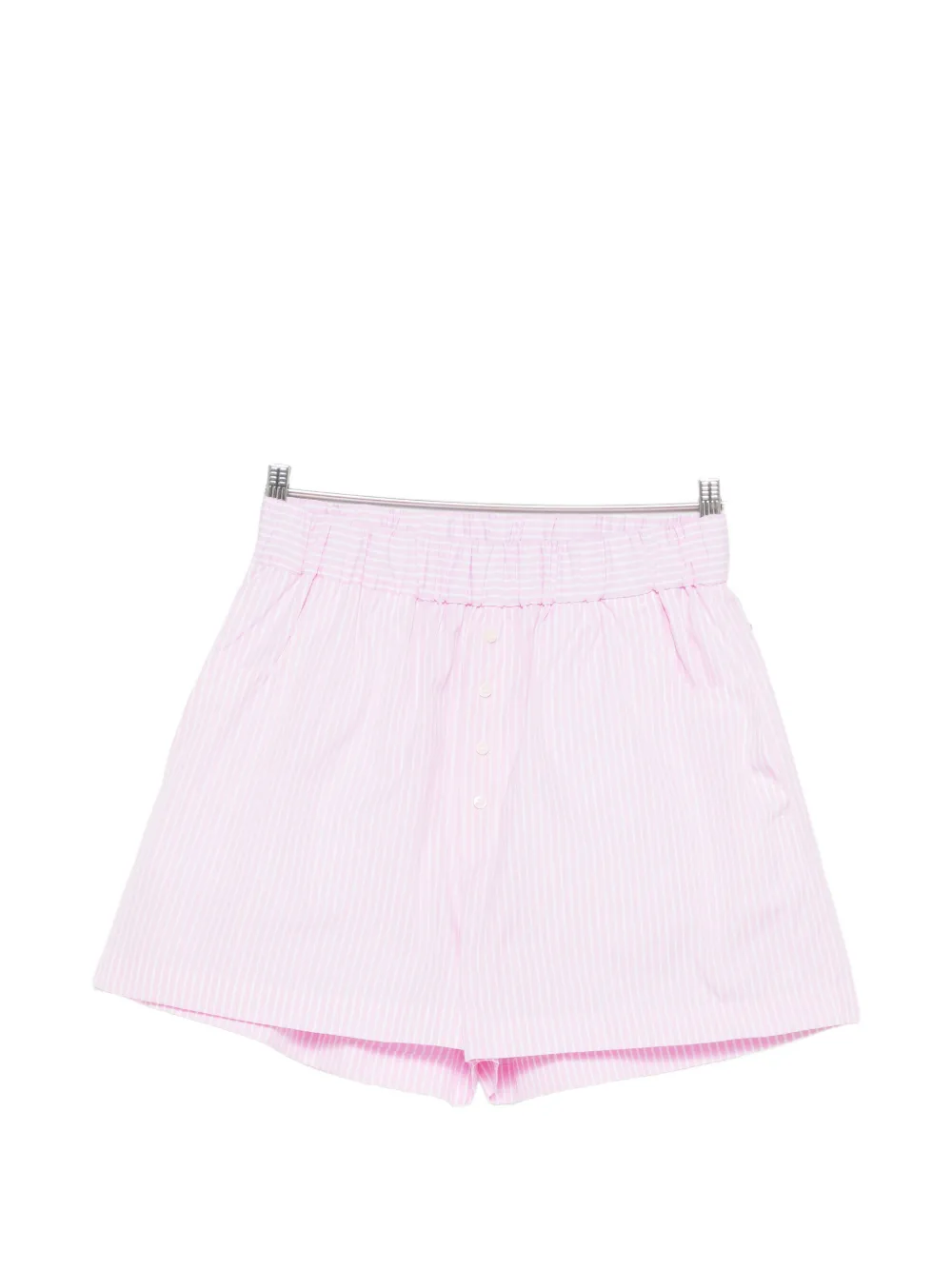 CUANTICO striped buttoned shorts - Rosa